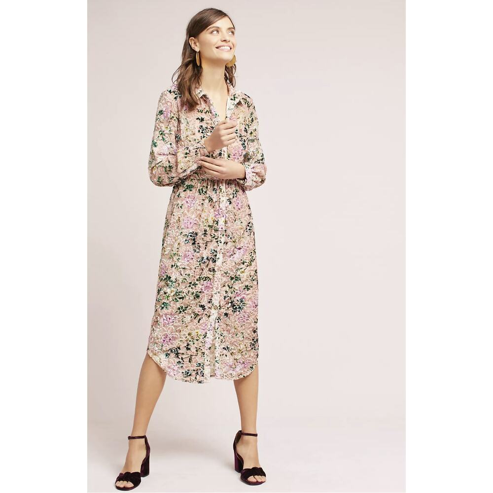 Anthropologie Hemant & Nandita Triana Floral Dress